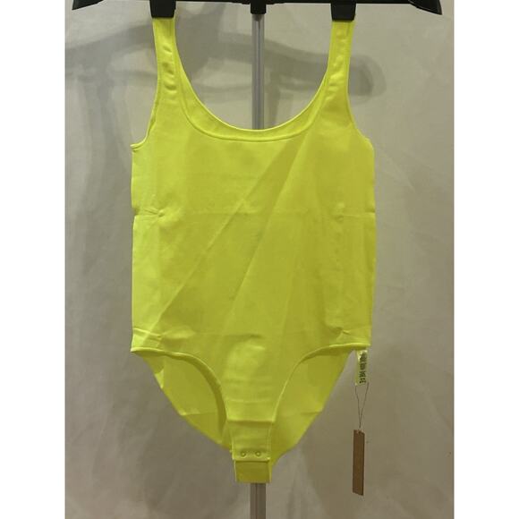 NWT Skims Essential Scoop Neck Bodysuit in Green Highlighter size L/XL - Picture 2 of 5